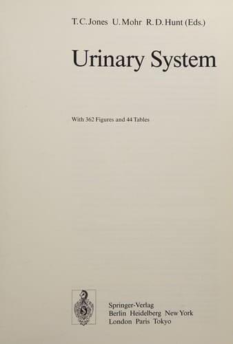 Urinary System (Monographs of Pathology of Laboratory Animals)