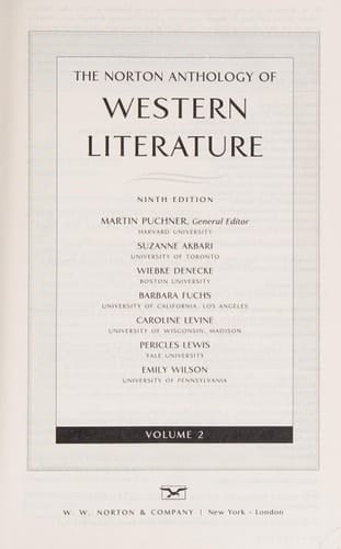 The Norton Anthology of Western Literature