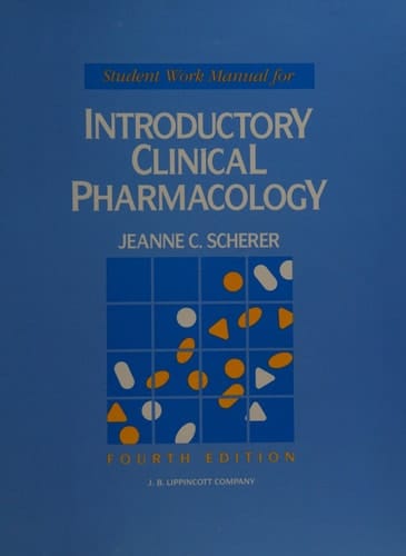 Student Work Manual for Introductory Clinical Pharmacology