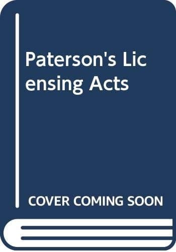 Paterson's Licensing Acts, 1990