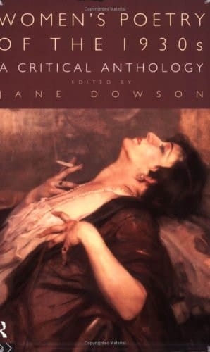Women's Poetry of the 1930s A Critical Anthology
