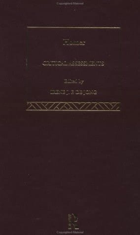 Homer:Crit Assessments V4 (Routledge Critical Assessments of Classical Authors)