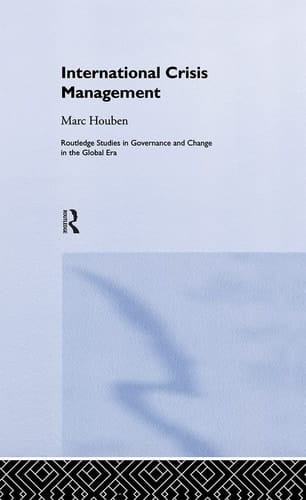 International Crisis Management The Approach of European States