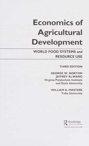 Economics of Agricultural Development