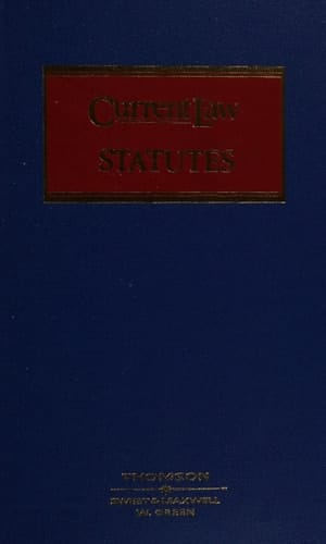 "Current Law" Statutes 1982: Annotated. Ed. P. Allsop