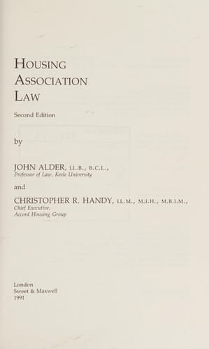 Housing Association Law