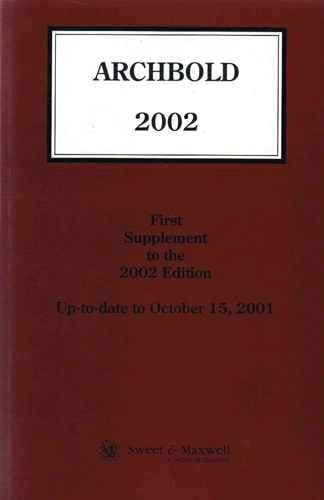 Archbold 2002 First Supplement To The 2002 Edition