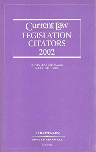 Current Law Legislation 2002