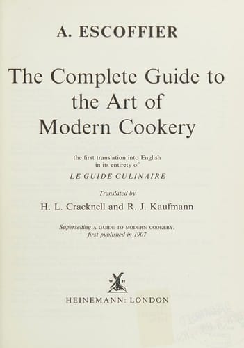 Complete Guide to Modern Cookery
