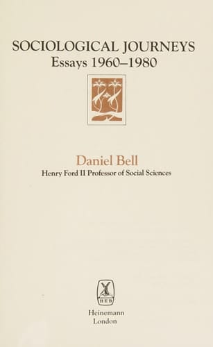 Sociological Journeys: Essays, 1960-80