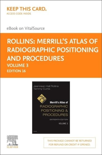 Merrill's Atlas of Radiographic Positioning and Procedures Elsevier - Volume 3 - eBook on VitalSource (Retail Access Card)