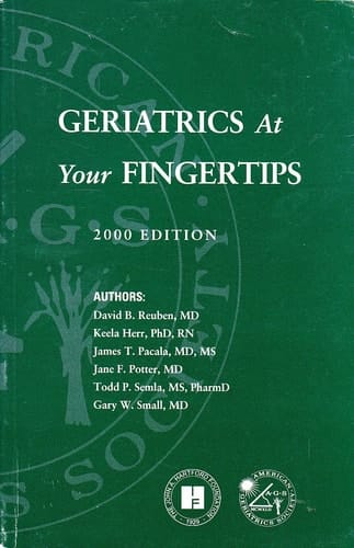 Geriatrics AT Your Fingertips, 2000 edition, pb, 2000