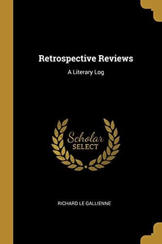 Retrospective Reviews A Literary Log