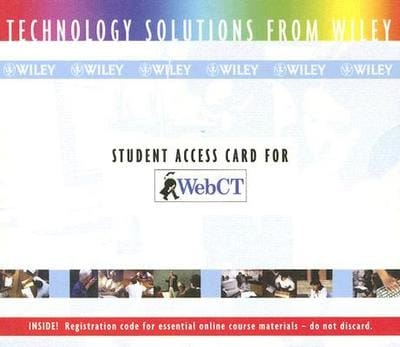 Wiley Plus WebCT Powerpack Stand-alone Statistics Principles and Methods