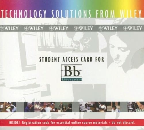 Wiley Plus Blackboard Chalk Stand-alone Statistics Principles and Methods