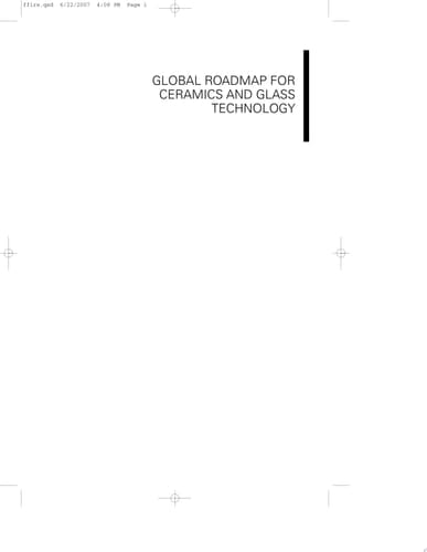 Global Roadmap for Ceramic and Glass Technology