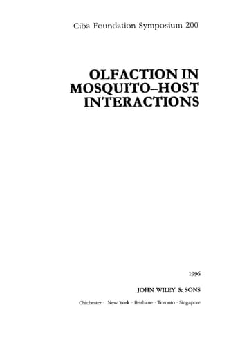Olfaction in Mosquito-Host Interactions