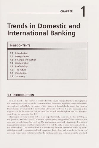 The Economics of Banking