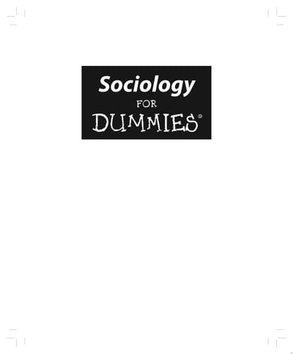 Sociology For Dummies