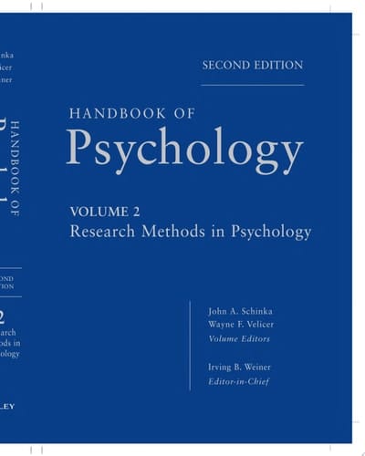 Handbook of Psychology, Research Methods in Psychology