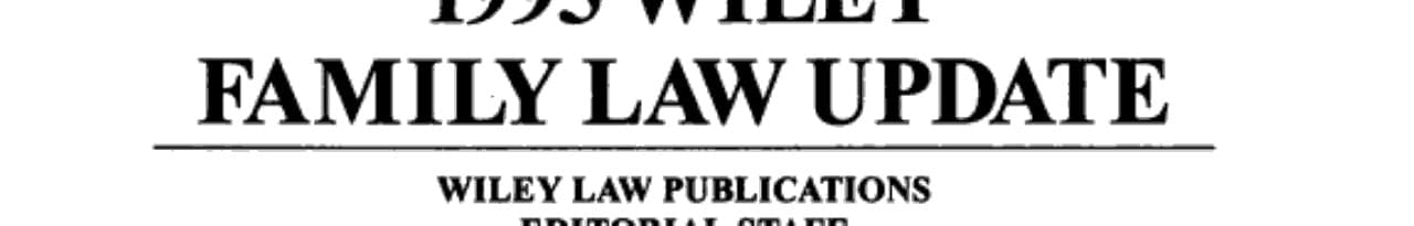 1995 Wiley Family Law Update