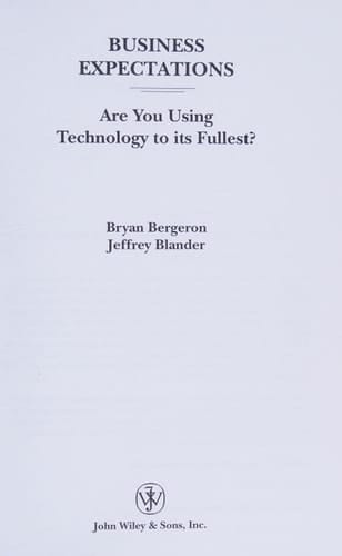 Business Expectations Are You Using Technology to its Fullest?