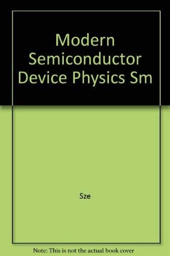 Modern Semiconductor Device Physics, Solutions Manual
