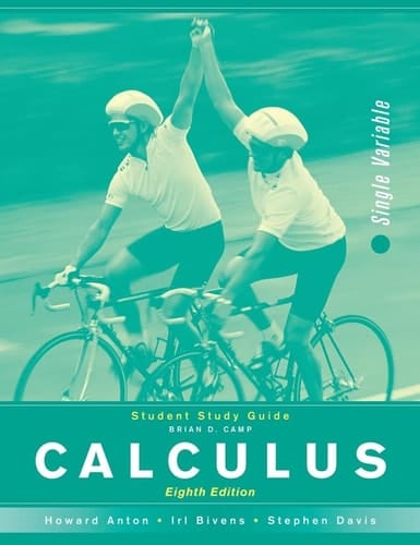 Calculus, Student Study Guide Single Variable