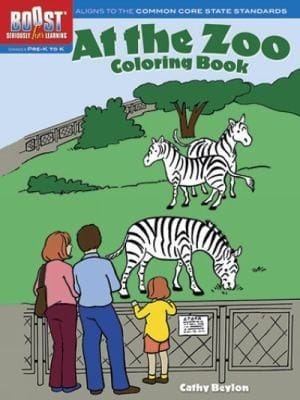 At The Zoo Coloring Book