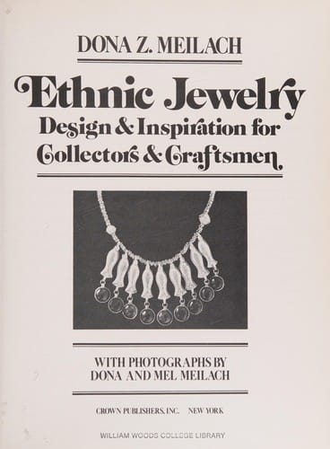 Ethnic Jewelry: Design and Inspiration for Collectors & Craftsmen