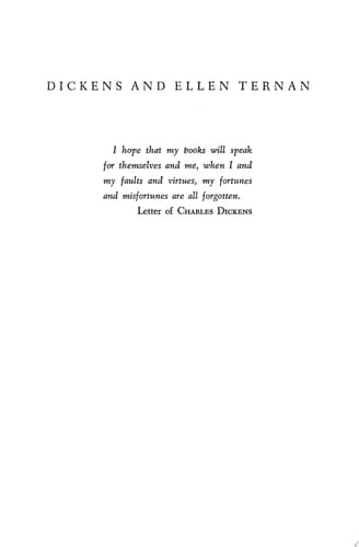 Dickens and Ellen Ternan