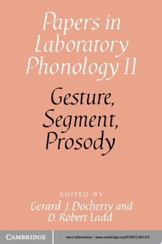 Gesture, Segment, Prosody
