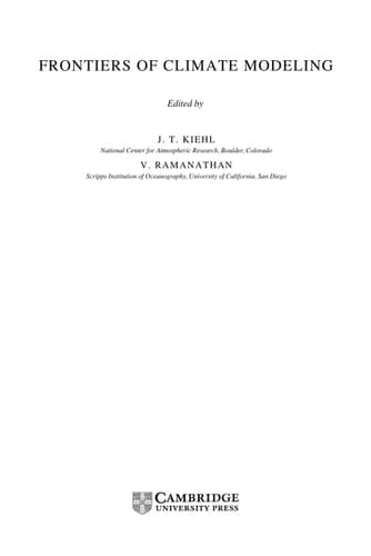 Frontiers of Climate Modeling