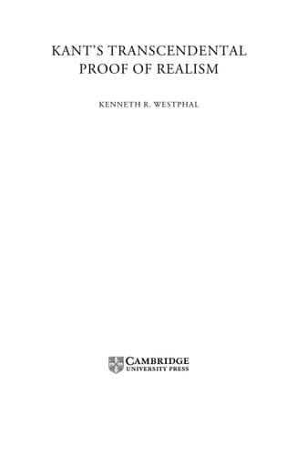 Kant's Transcendental Proof of Realism