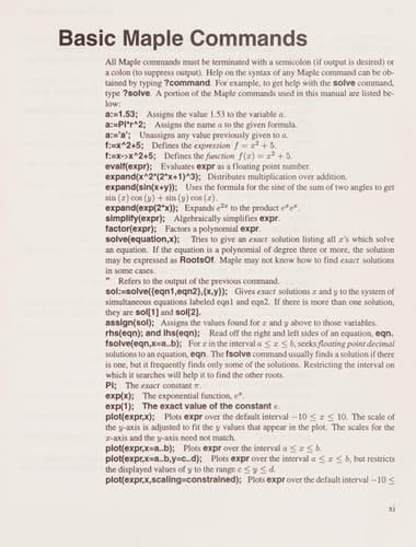 Reform Calculus Maple Lab Manual