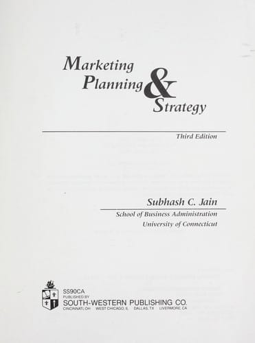 Marketing planning and strategy