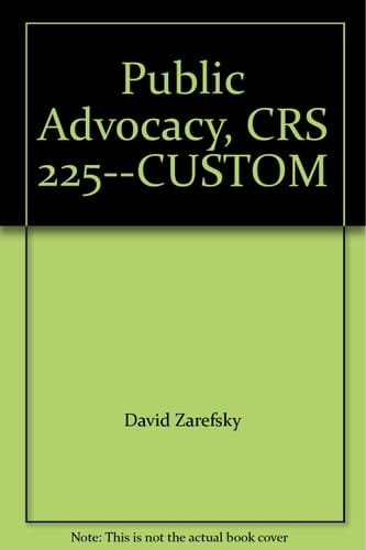 Public Advocacy, CRS 225--CUSTOM
