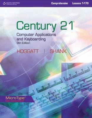 Century 21 Computer Applications And Keyboarding Comprehensive Lessons 1170