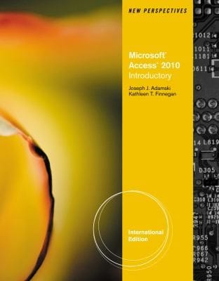 New Perspectives On Microsoft Office Access 2010