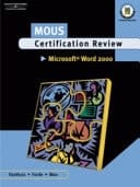 Microsoft Office Certification Review Microsoft Word 2000