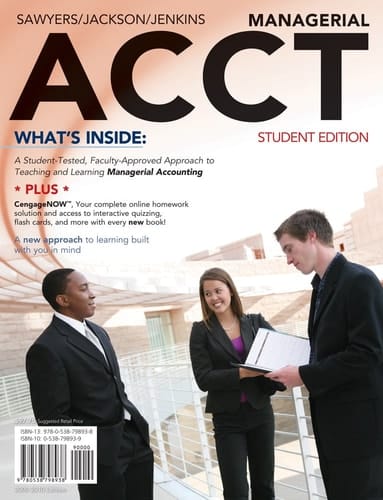 Managerial ACCT: 2010 Student Edition (Book Only)