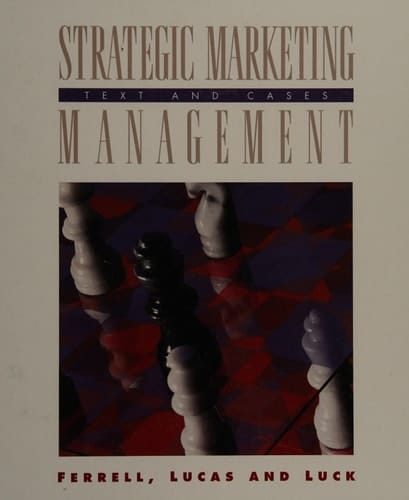 Strategic Marketing Management Text and Cases