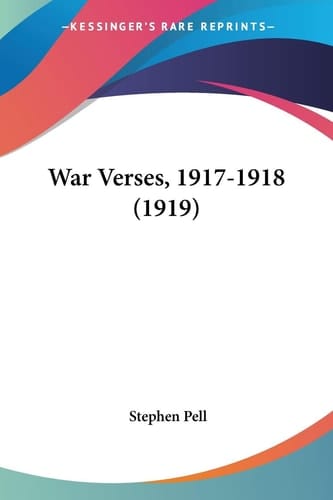 War Verses, 1917-1918 (1919)