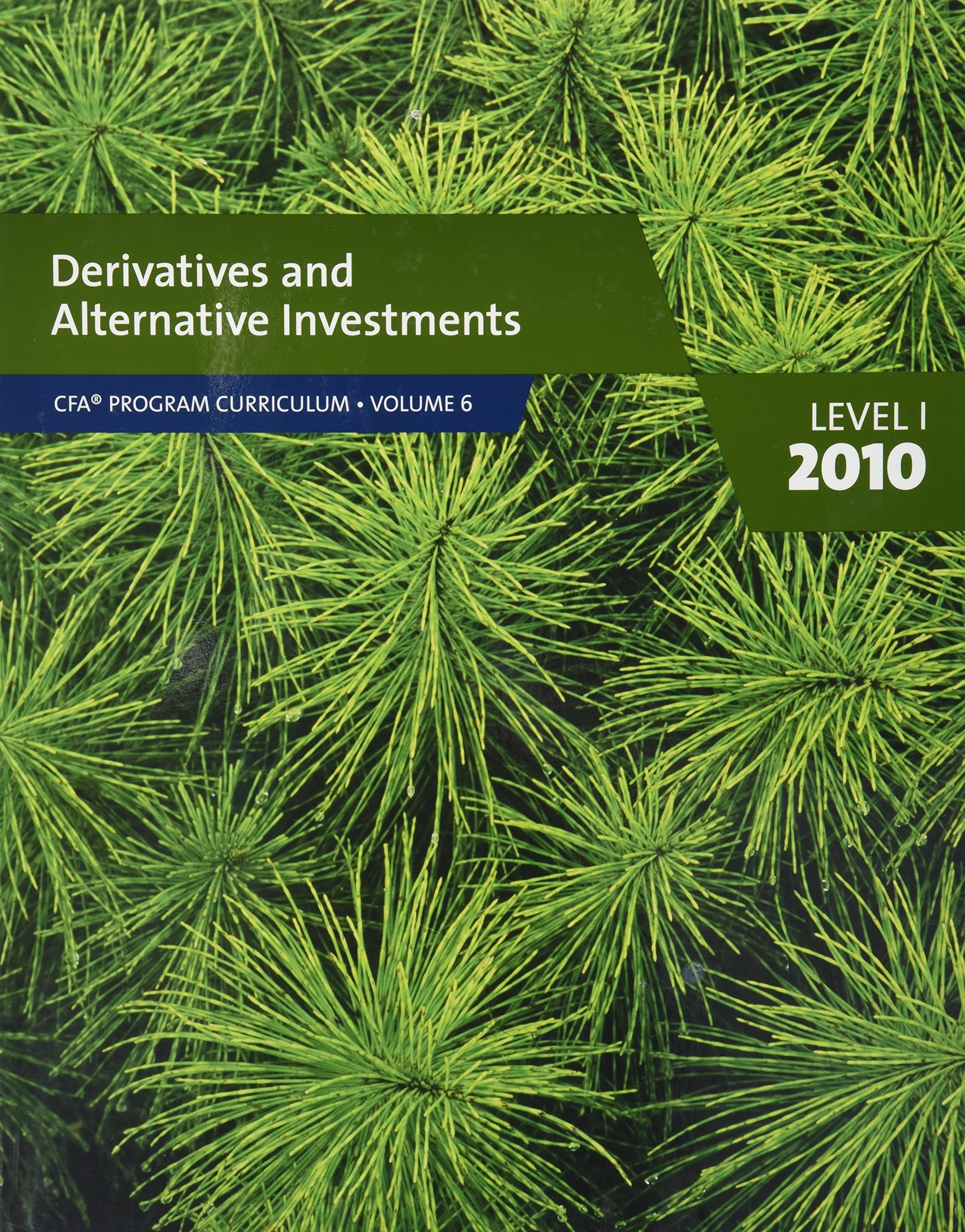 Derivatives and Alternative Investments CFA Program Curriculum Volume 6 Level 1 2010 (CFA Program Curriculum, Volume 6)