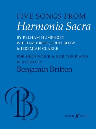 Five Songs from Harmonia Sacra: High Voice, Harp or Piano (Faber Edition)