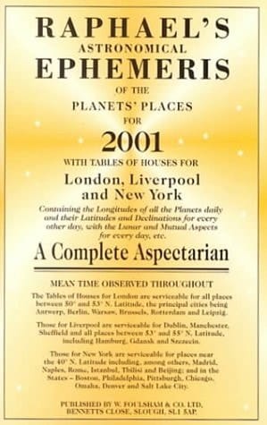 Raphael's Astronomical Ephemeries 2001