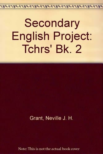 Secondary English Projects An English Course for Secondary Schools in West Africa