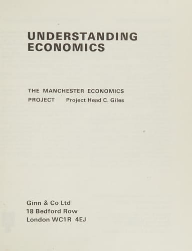 Understanding Economics