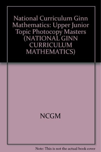 Ginn Mathematics - Topic photocopy masters. Upper junior