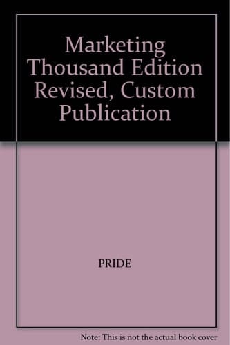 Marketing Thousand Edition Revised, Custom Publication